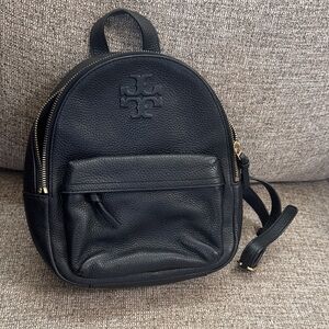 Black Leather Backpack